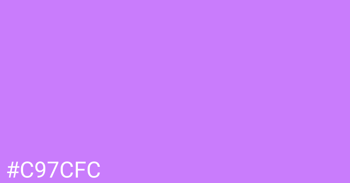 Hex color #c97cfc graphic