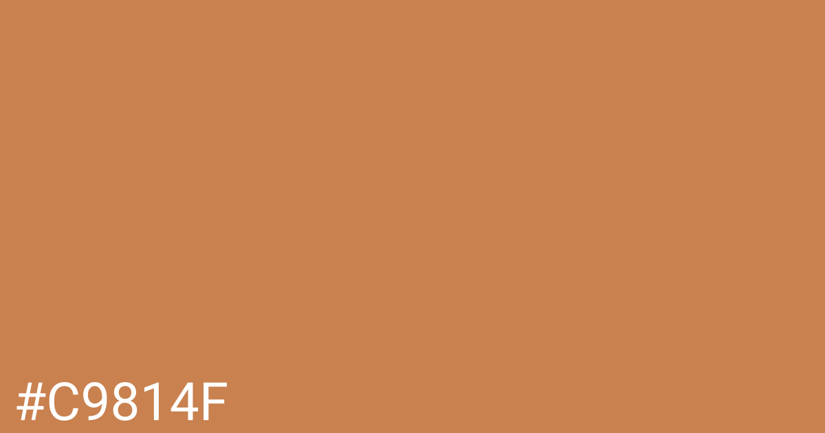 Hex color #c9814f graphic