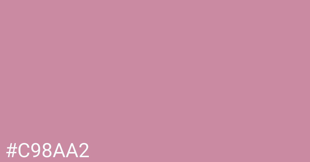 Hex color #c98aa2 graphic