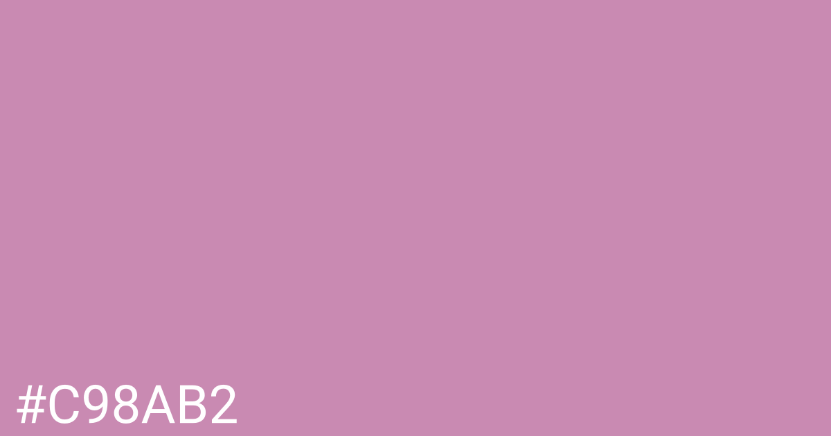 Hex color #c98ab2 graphic