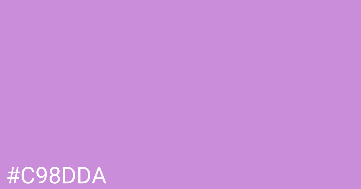 Hex color #c98dda graphic