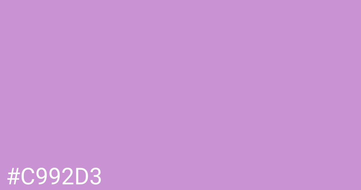 Hex color #c992d3 graphic