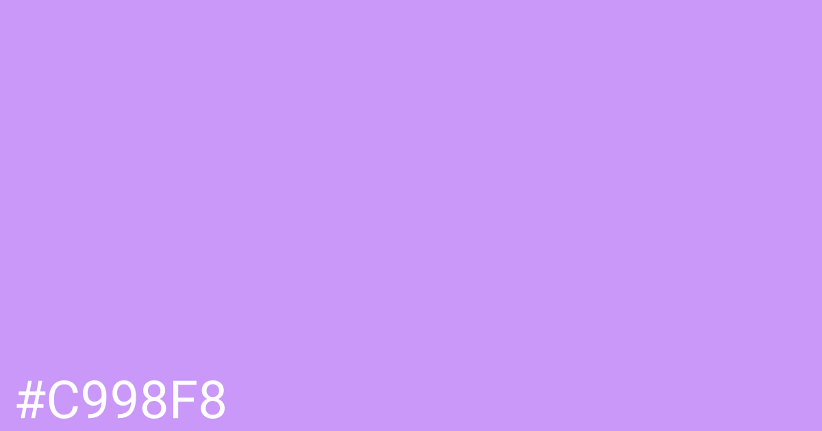 Hex color #c998f8 graphic