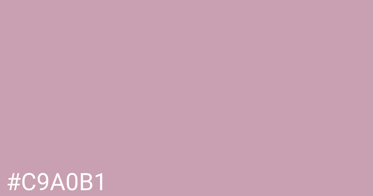 Hex color #c9a0b1 graphic