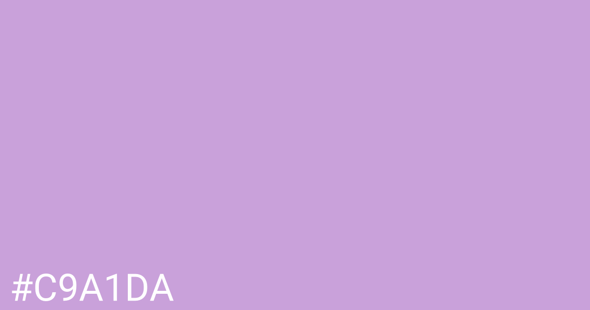 Hex color #c9a1da graphic