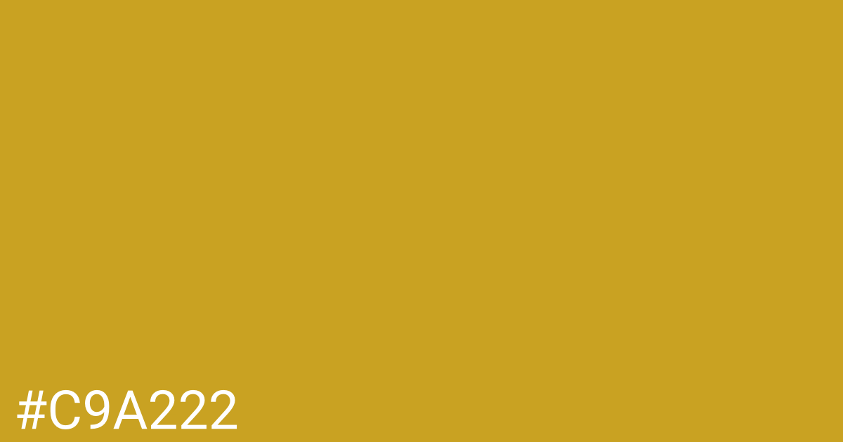 Hex color #c9a222 graphic