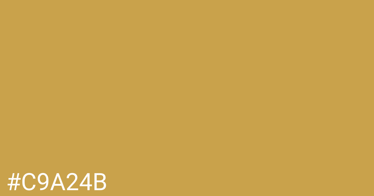 Hex color #c9a24b graphic