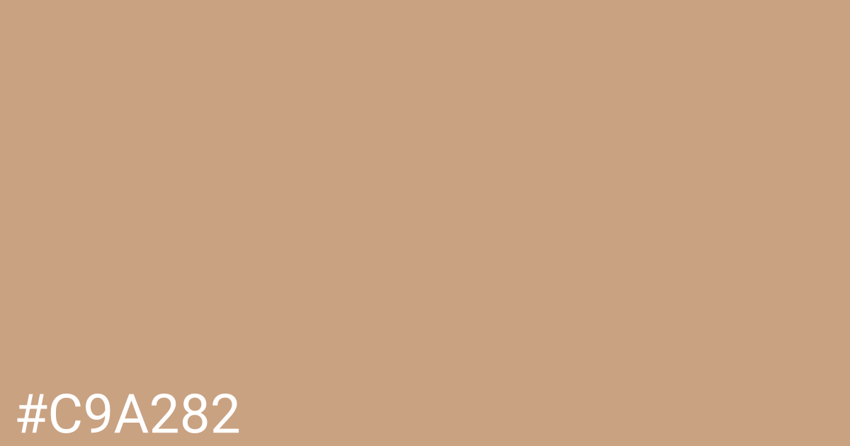 Hex color #c9a282 graphic