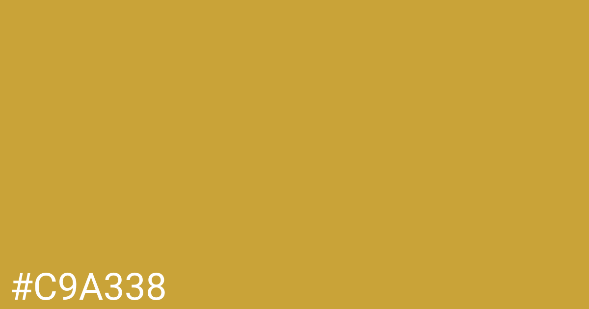 Hex color #c9a338 graphic