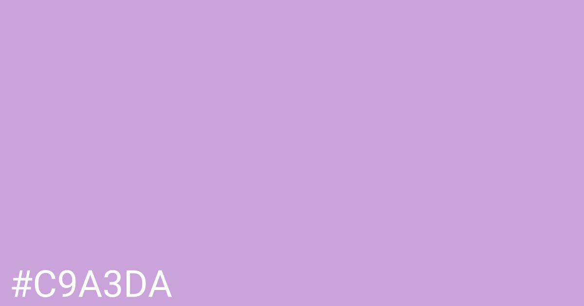 Hex color #c9a3da graphic