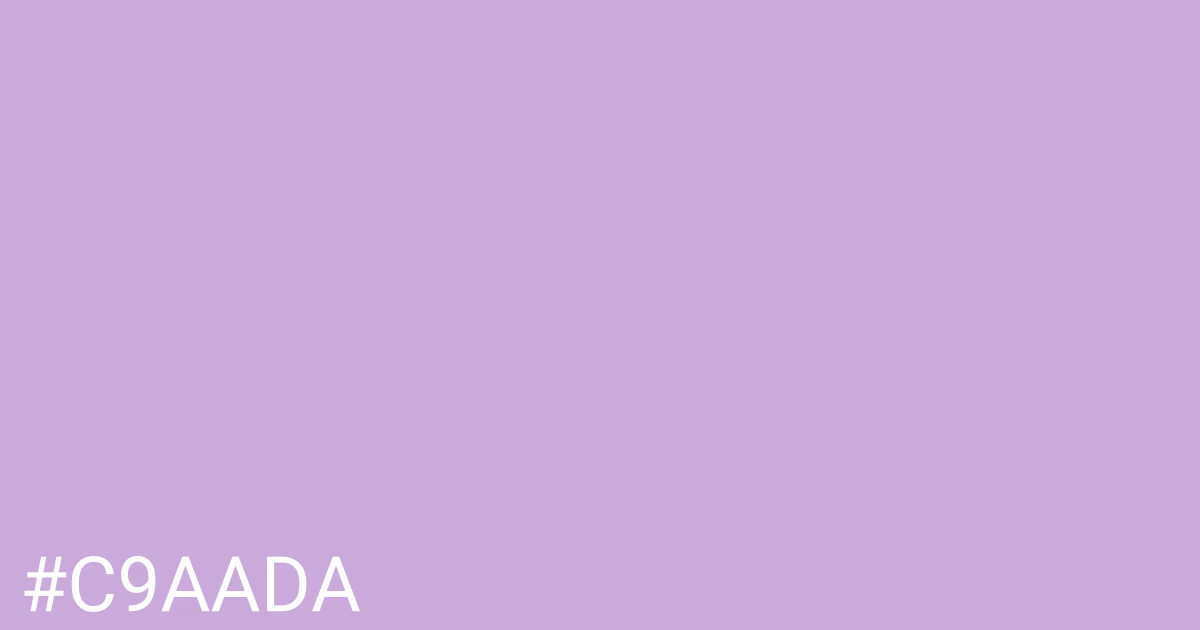 Hex color #c9aada graphic