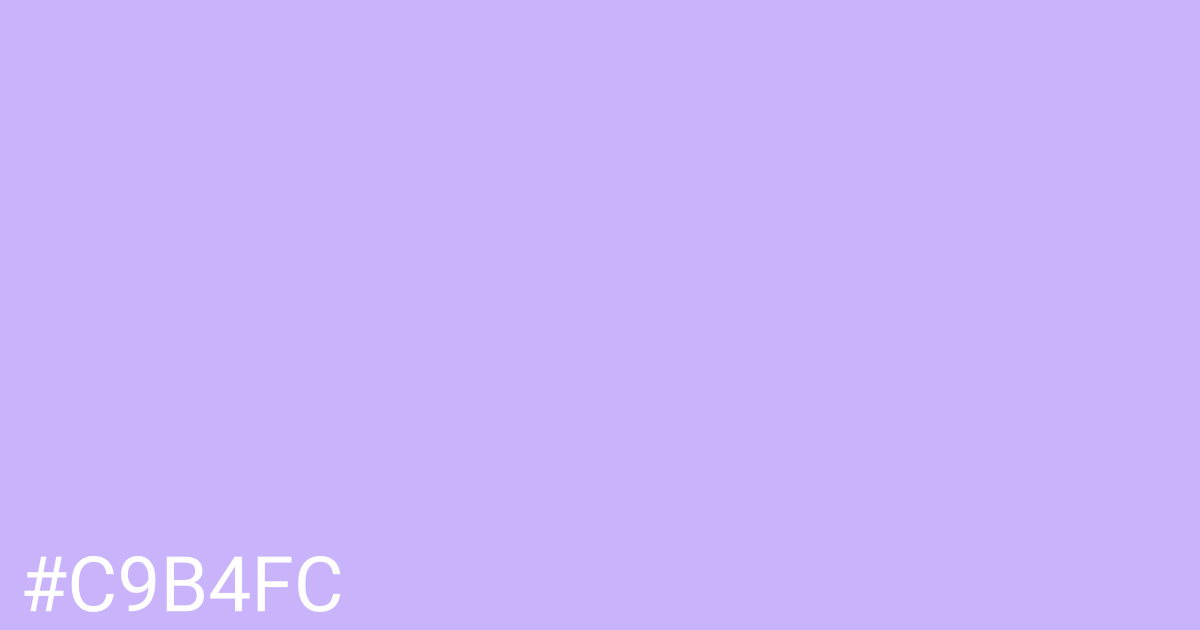 Hex color #c9b4fc graphic