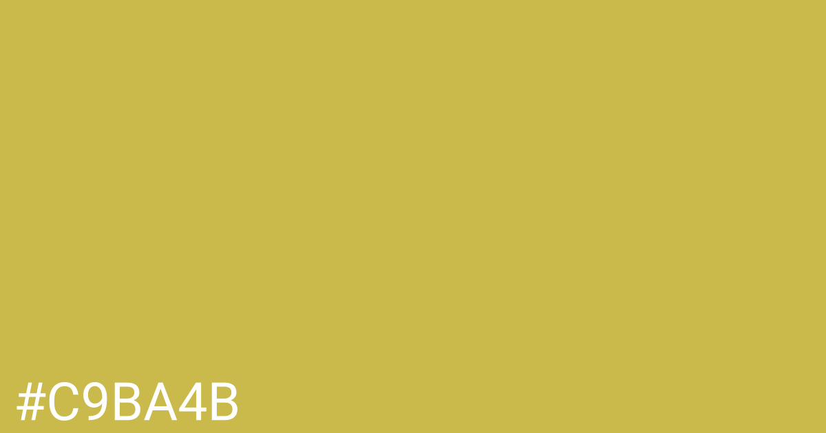 Hex color #c9ba4b graphic