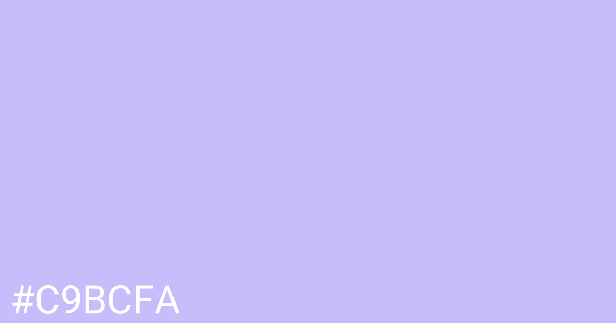 Hex color #c9bcfa graphic