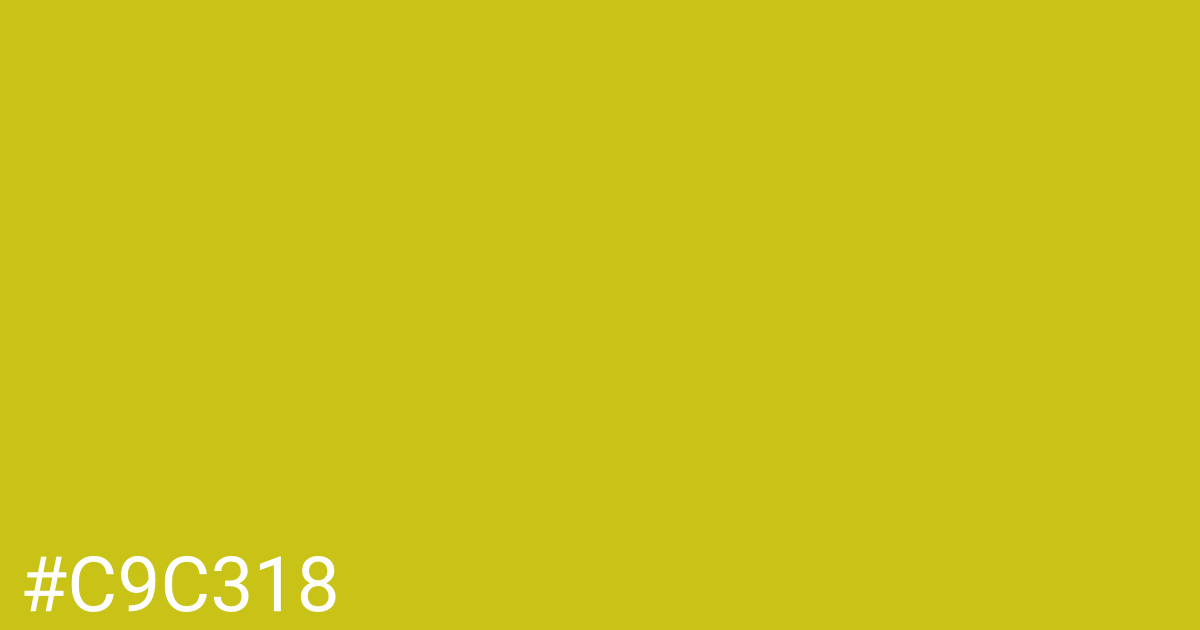 Hex color #c9c318 graphic