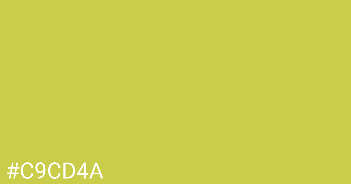 Hex color #c9cd4a graphic