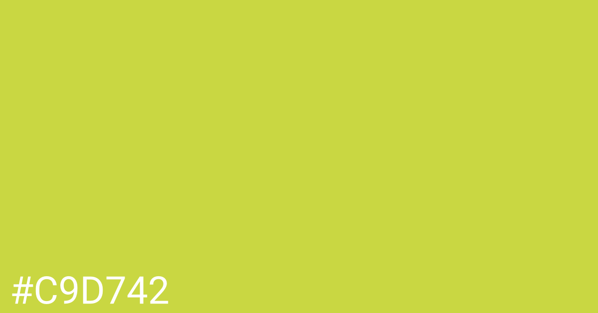 Hex color #c9d742 graphic