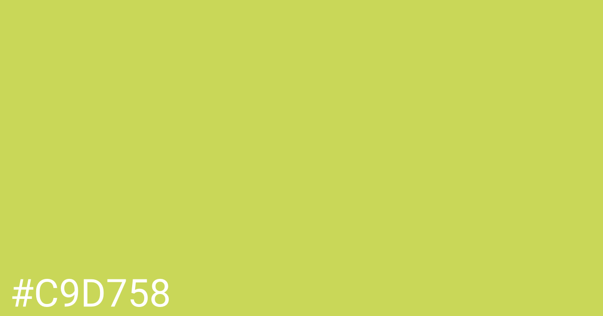 Hex color #c9d758 graphic