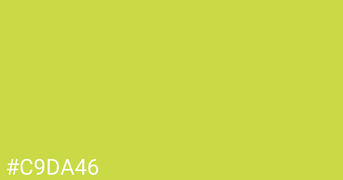 Hex color #c9da46 graphic