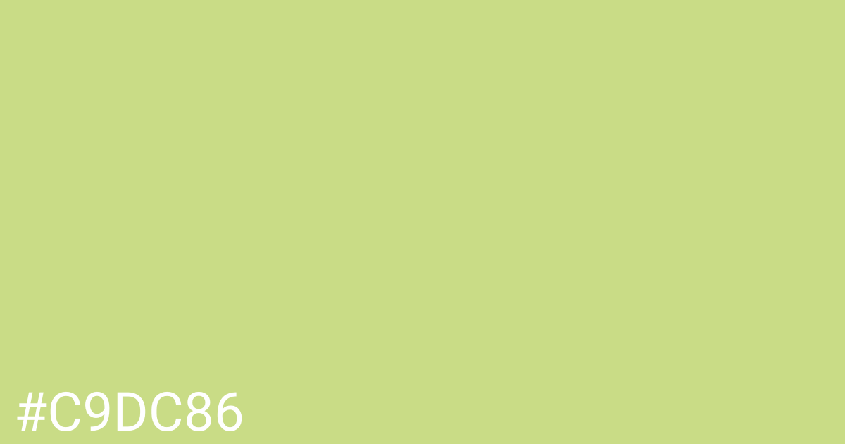 Hex color #c9dc86 graphic