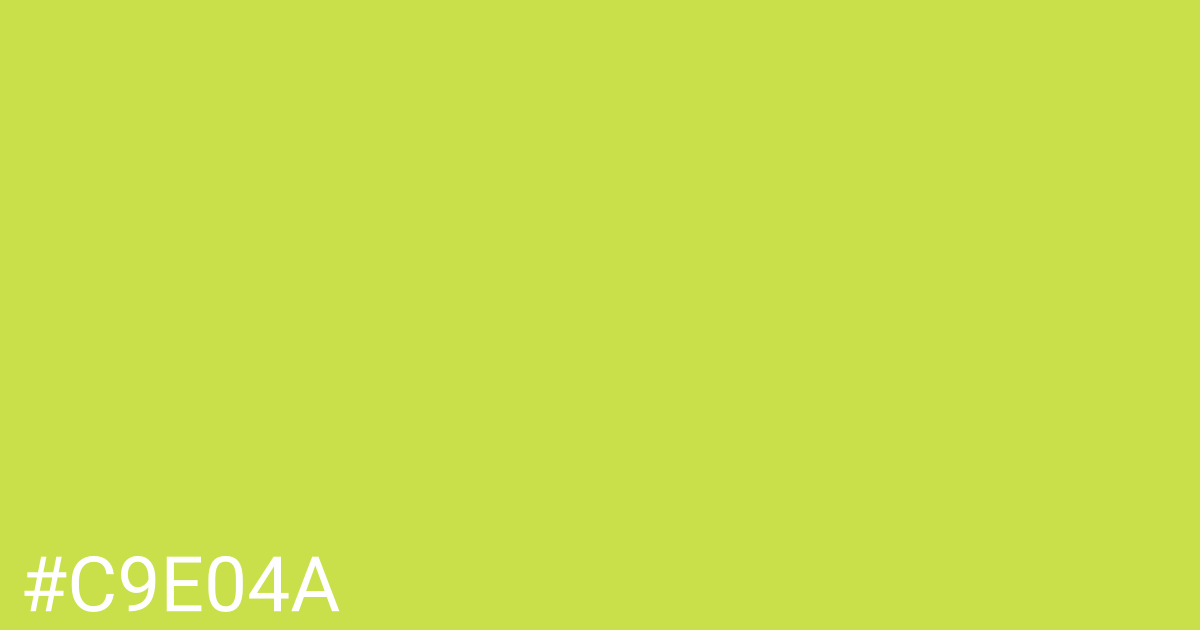 Hex color #c9e04a graphic