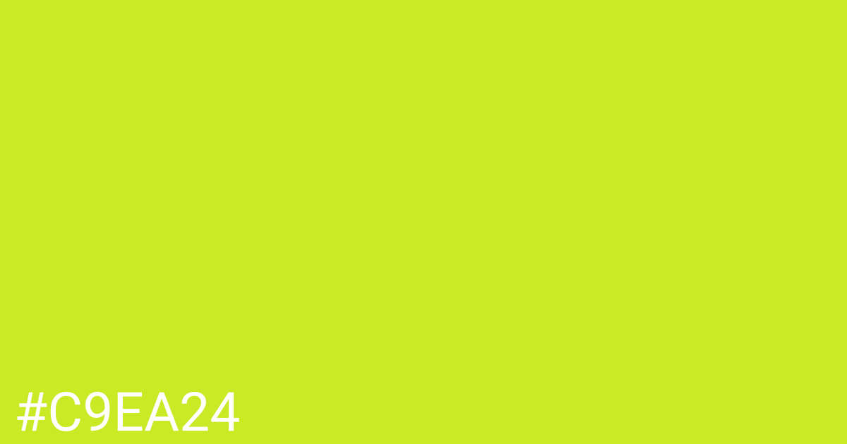 Hex color #c9ea24 graphic