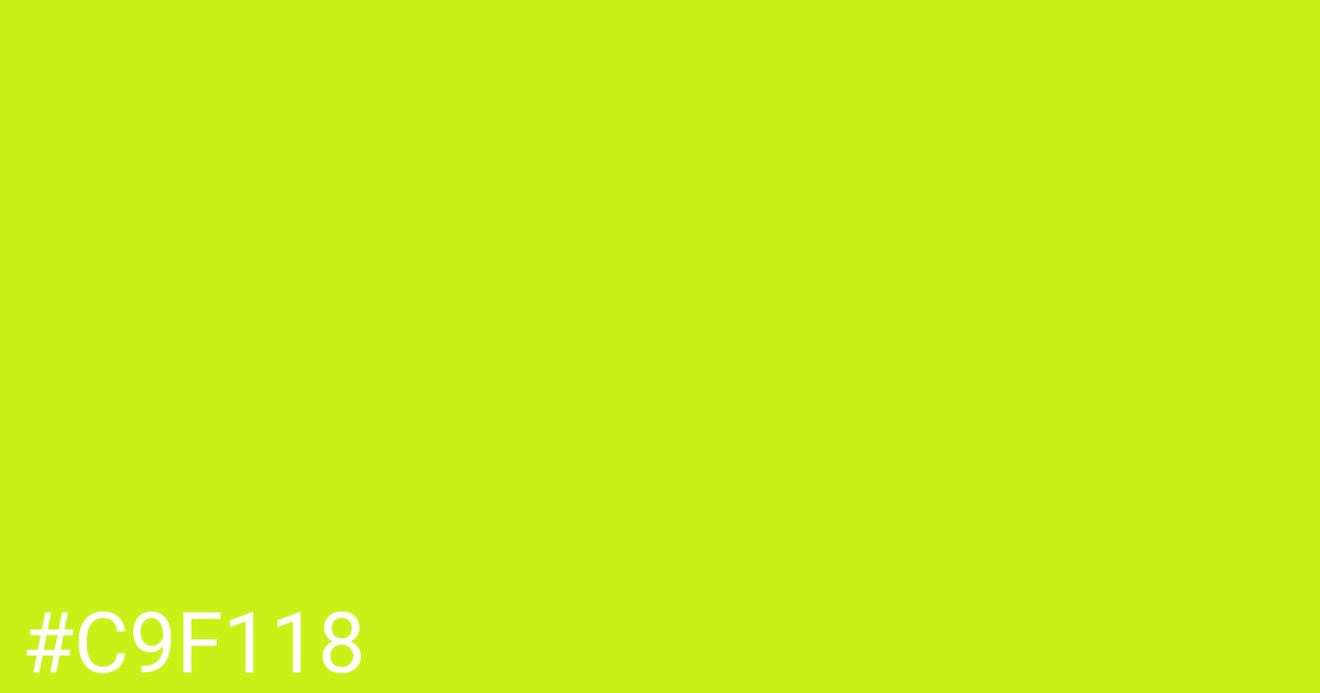 Hex color #c9f118 graphic