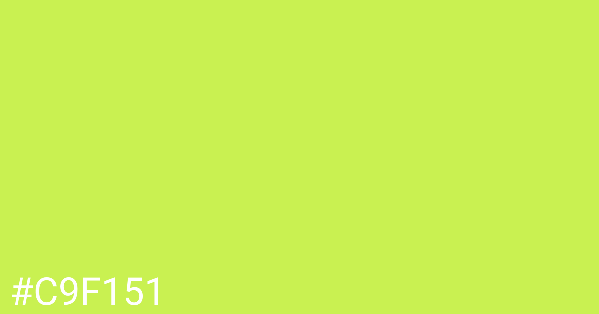 Hex color #c9f151 graphic