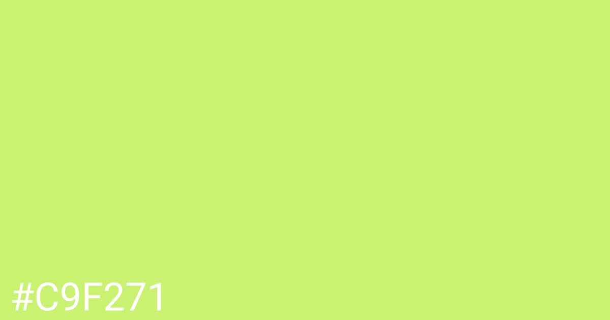 Hex color #c9f271 graphic