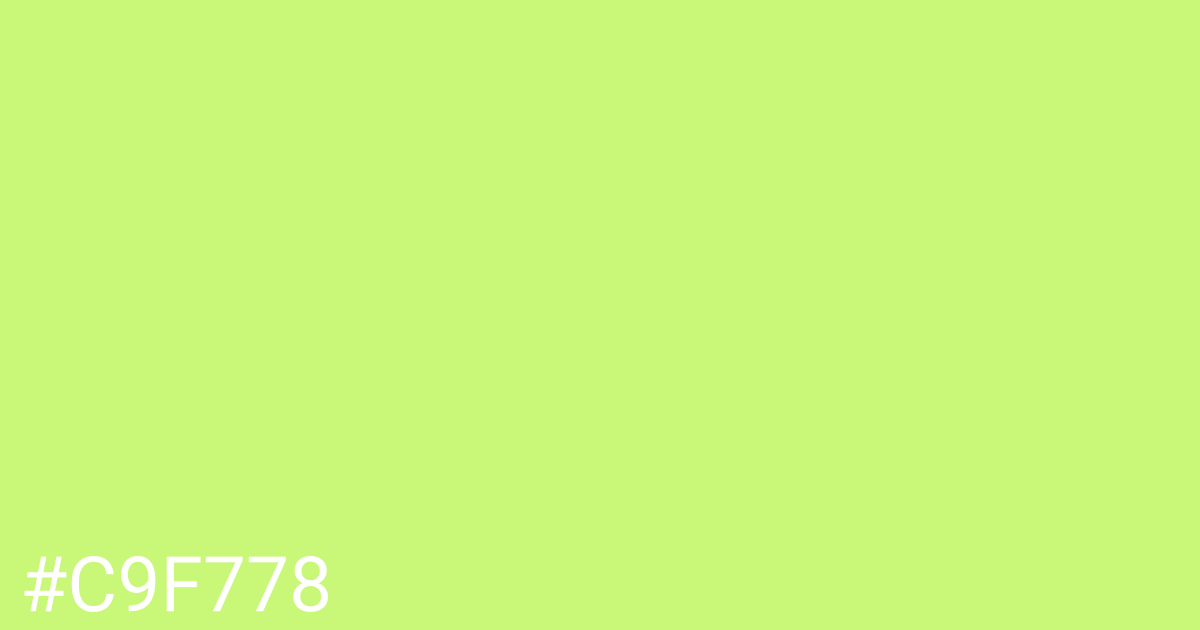 Hex color #c9f778 graphic