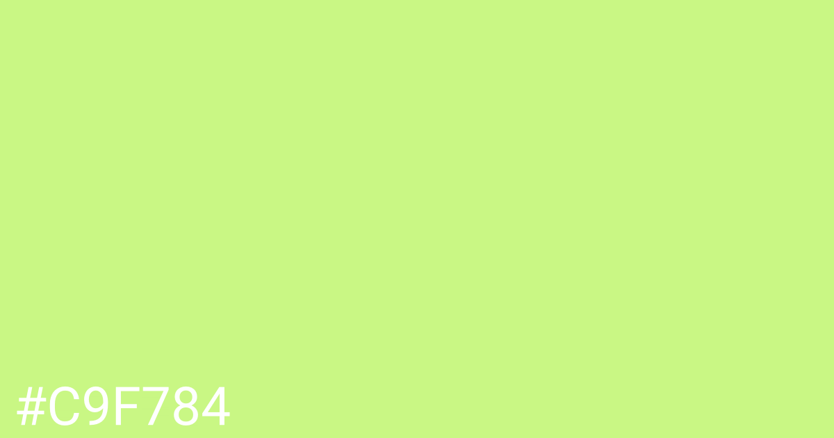 Hex color #c9f784 graphic
