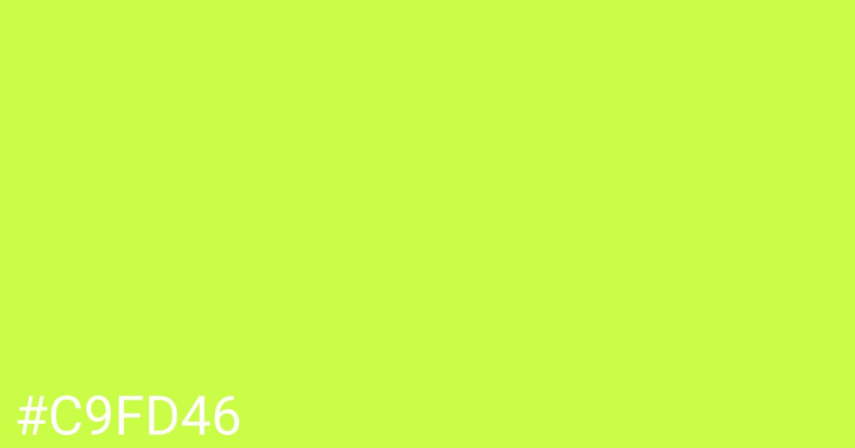 Hex color #c9fd46 graphic