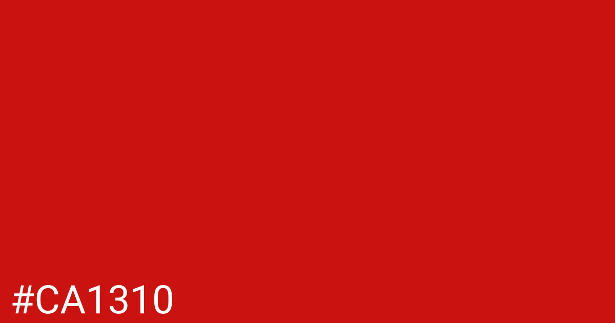 Hex color #ca1310 graphic