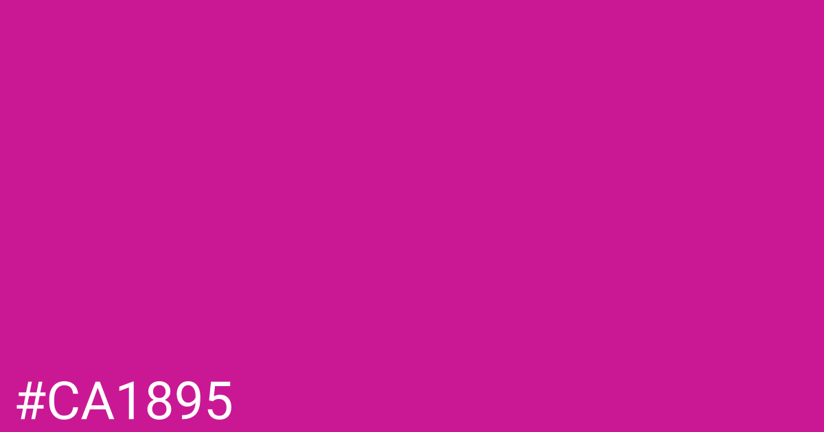 Hex color #ca1895 graphic