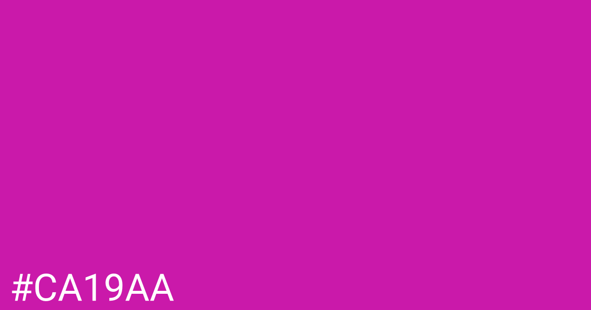 Hex color #ca19aa graphic