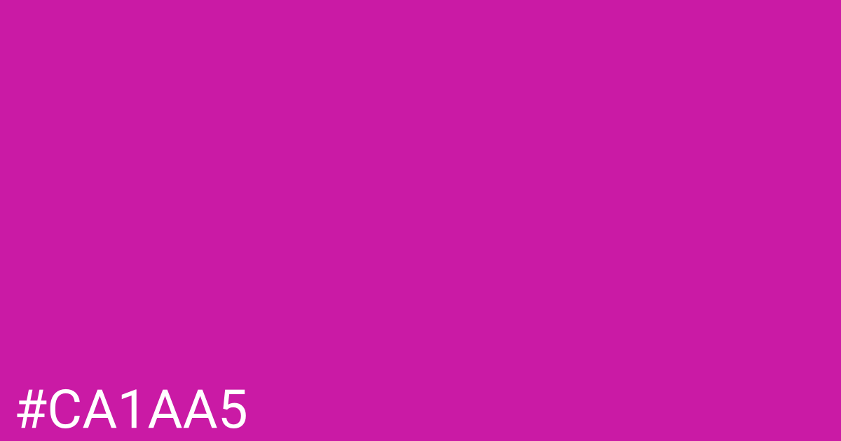 Hex color #ca1aa5 graphic