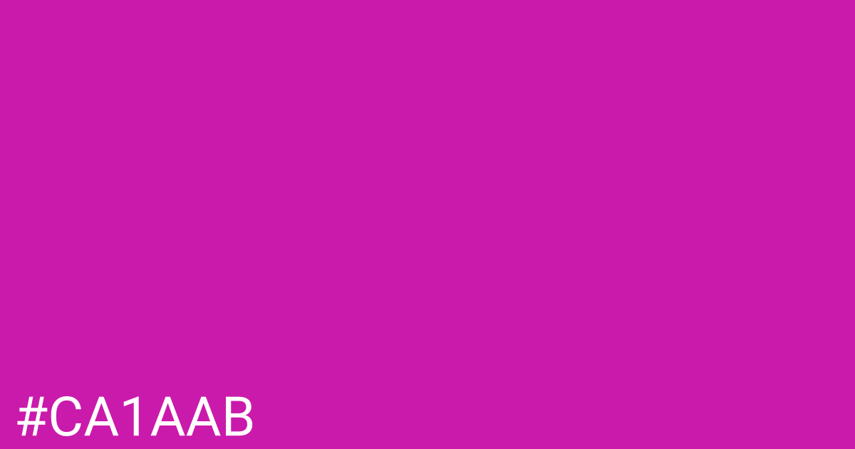 Hex color #ca1aab graphic
