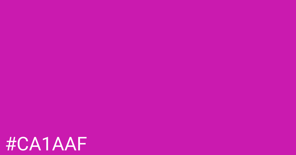 Hex color #ca1aaf graphic