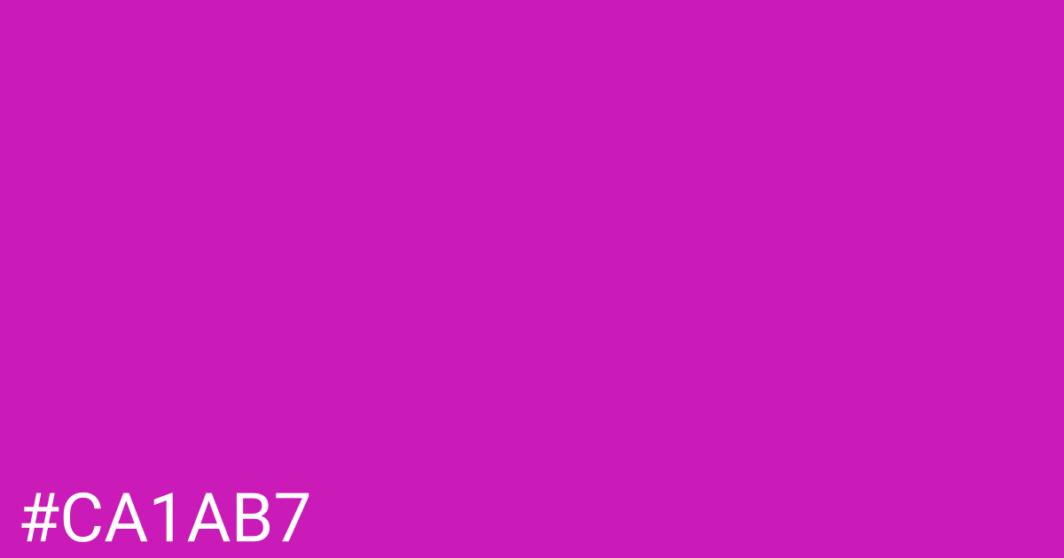Hex color #ca1ab7 graphic
