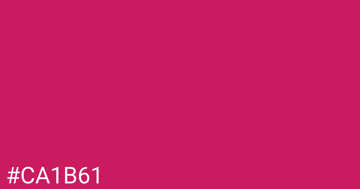 Hex color #ca1b61 graphic