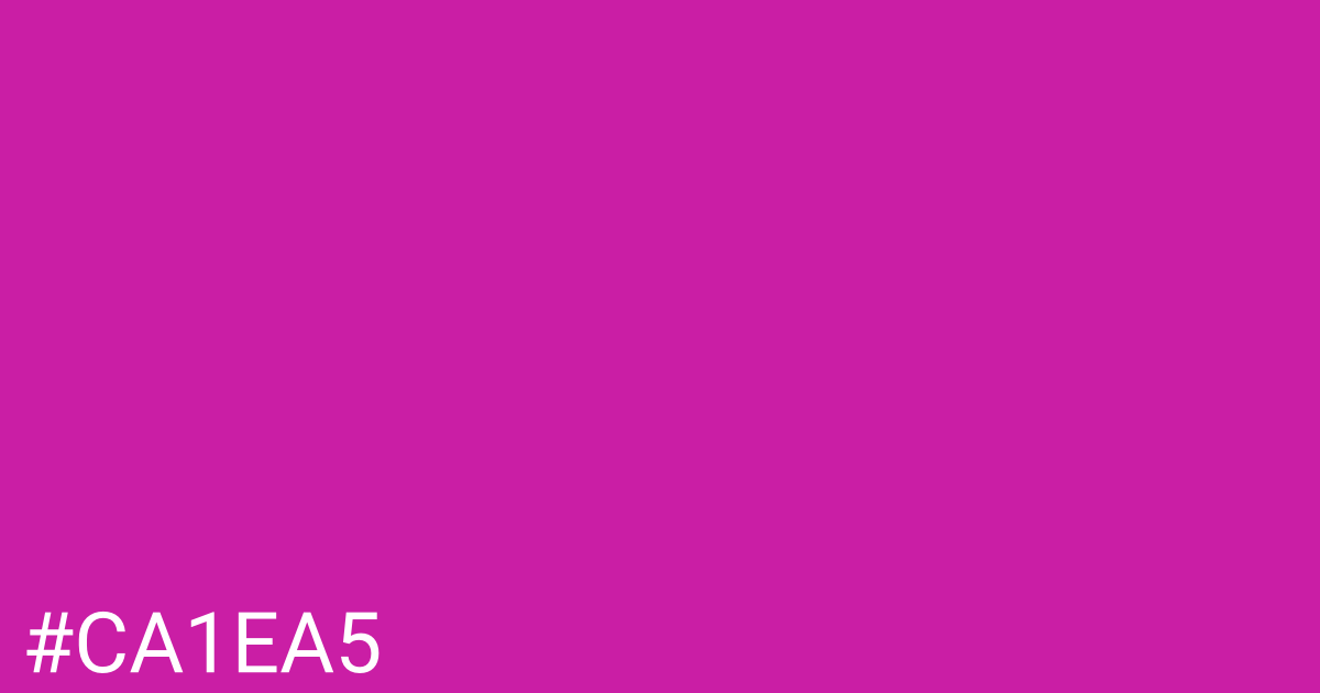 Hex color #ca1ea5 graphic