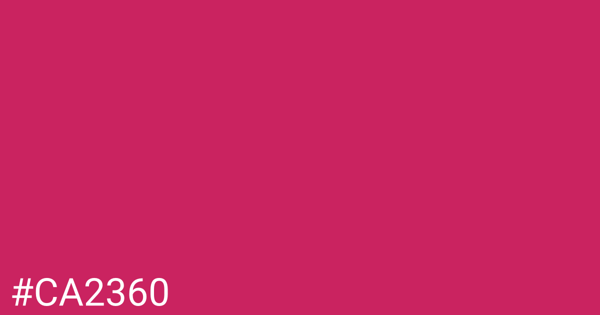 Hex color #ca2360 graphic