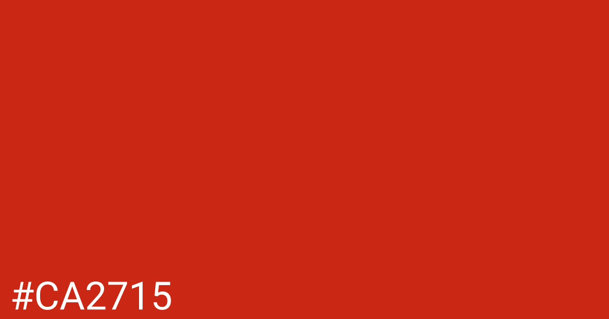 Hex color #ca2715 graphic