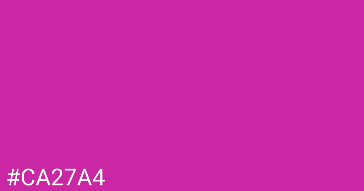 Hex color #ca27a4 graphic