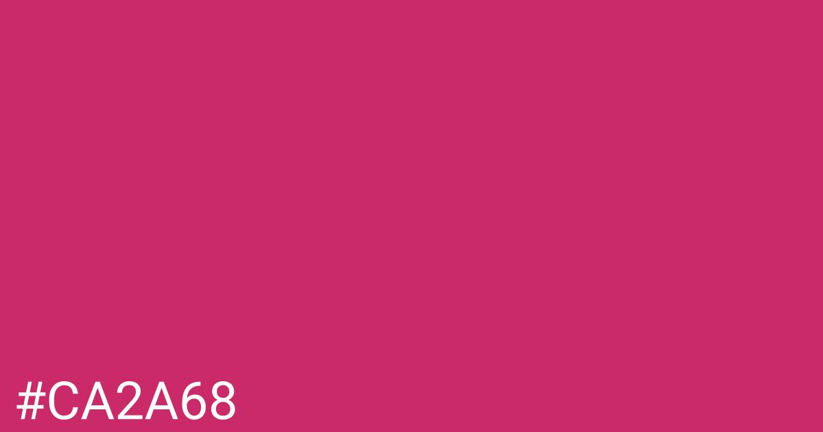 Hex color #ca2a68 graphic
