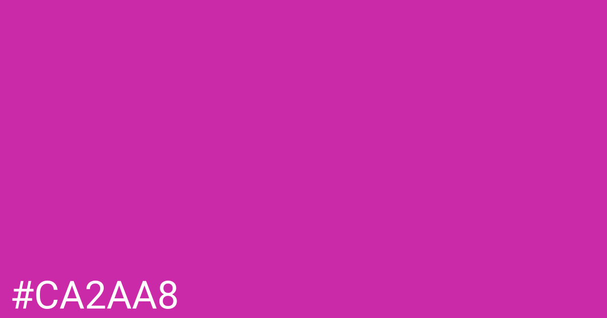 Hex color #ca2aa8 graphic