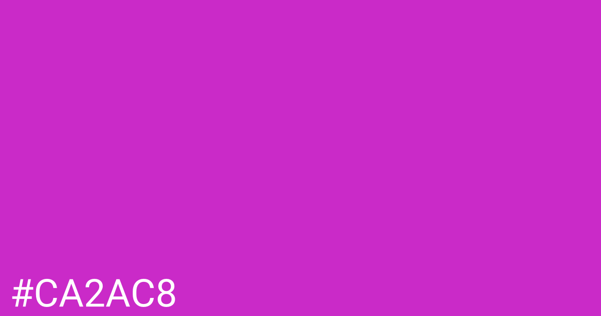 Hex color #ca2ac8 graphic