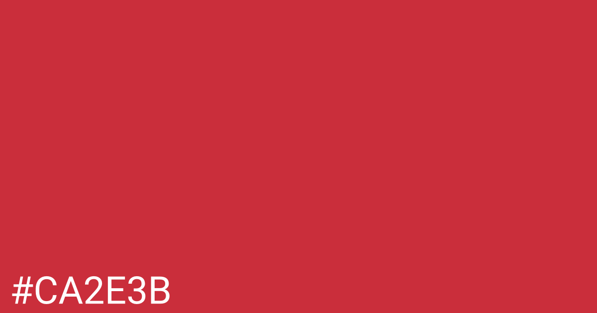 Hex color #ca2e3b graphic