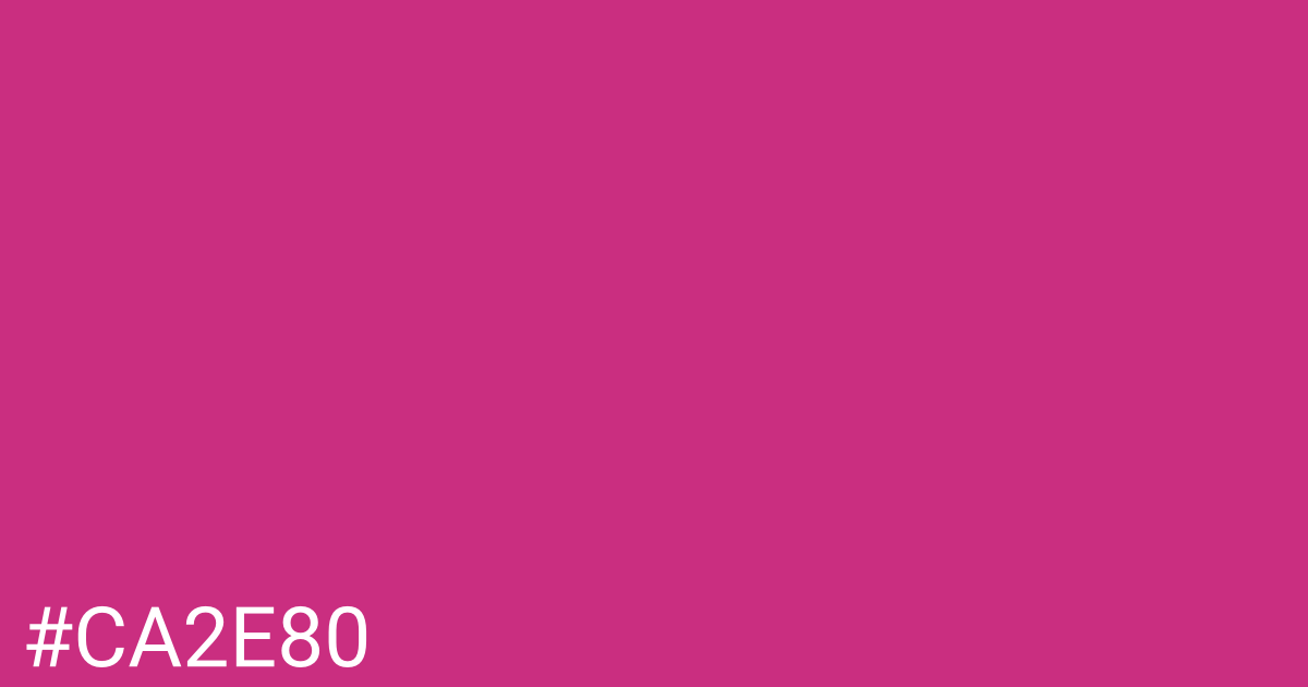 Hex color #ca2e80 graphic