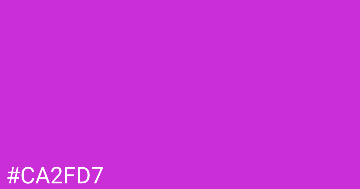 Hex color #ca2fd7 graphic